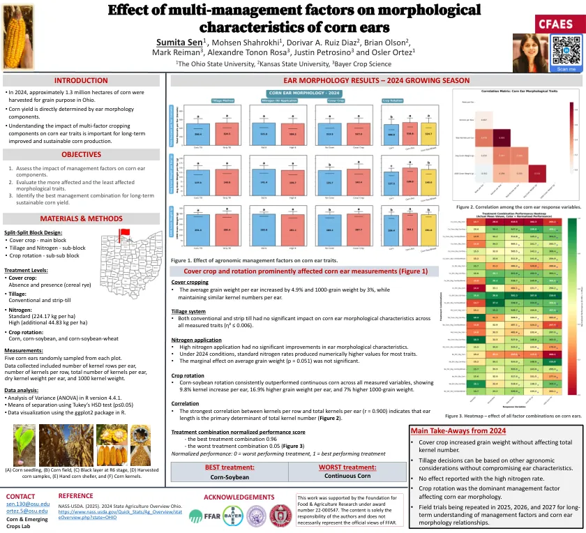 Poster: Evaluating Crop Yield Productivity in Corn, Soybean & Wheat Using Multi-Management Factors